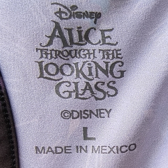 Disney Alice Through The Looking Glass Cheshire Cat Fit & Flare Midi Dress L - Picture 2 of 12